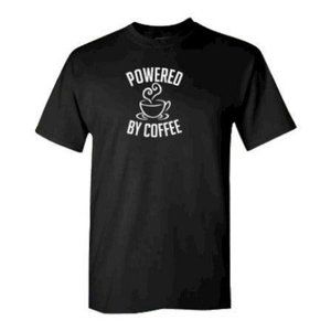 New Powered by coffee latte cappuccino matcha tshirt z126